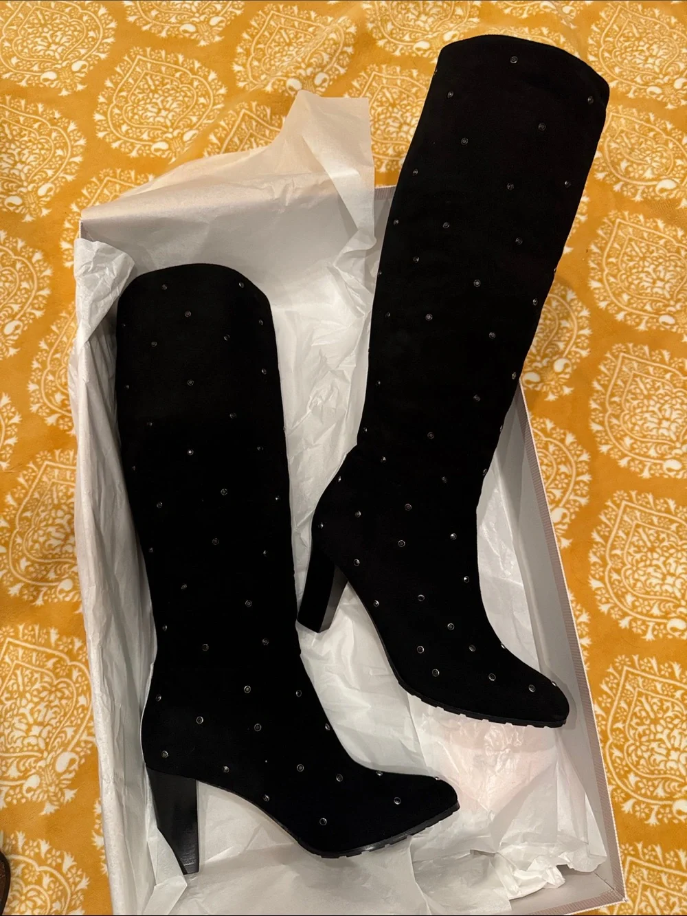SJP By Sarah Jessica Parker Busker Boots. Jet Black NEW! Size 7 US